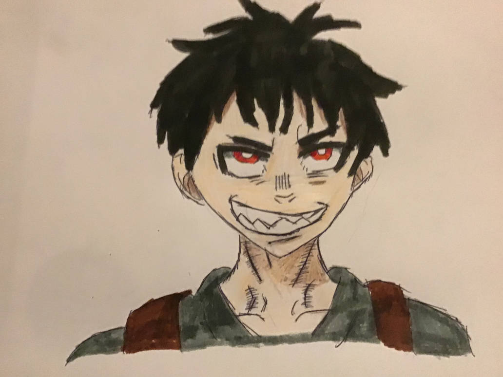 Shinra Kusakabe drawing by Ummmmuda290 on DeviantArt