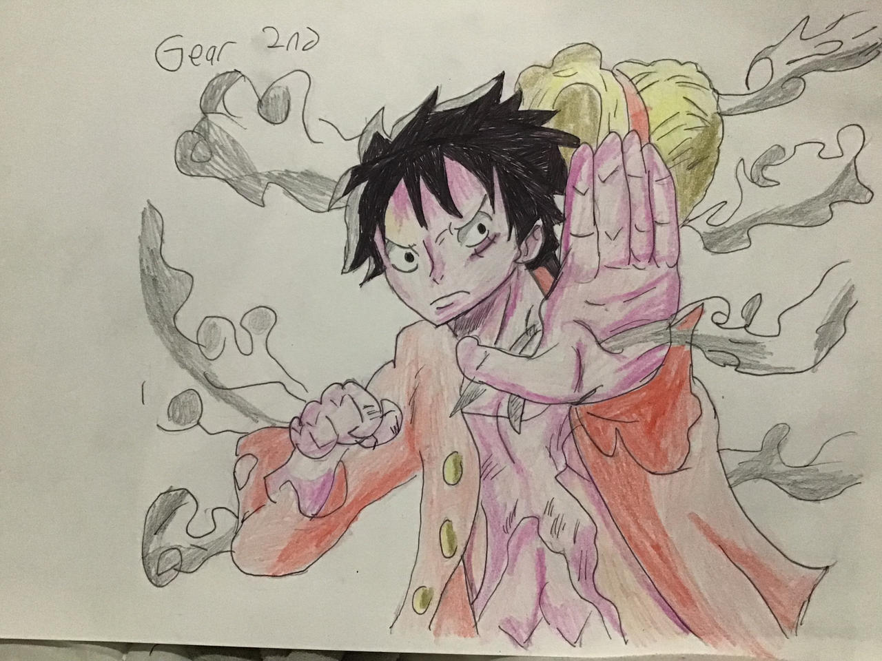 Gear 2nd Luffy Drawing By Ummmmuda290 On DeviantArt gear-2nd-luffy-drawing-by-ummmmuda290-on-deviantart