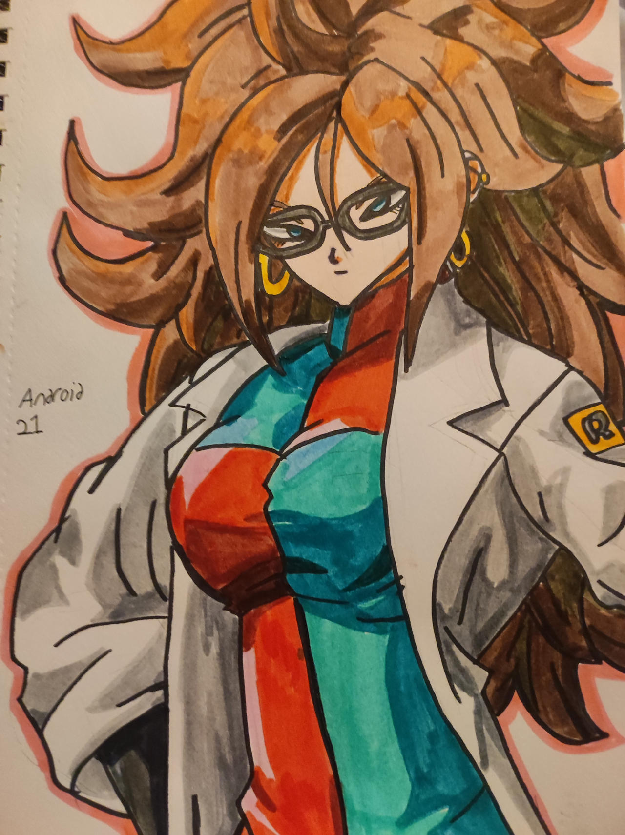 Android 21 drawing by Ummmmuda290 on DeviantArt