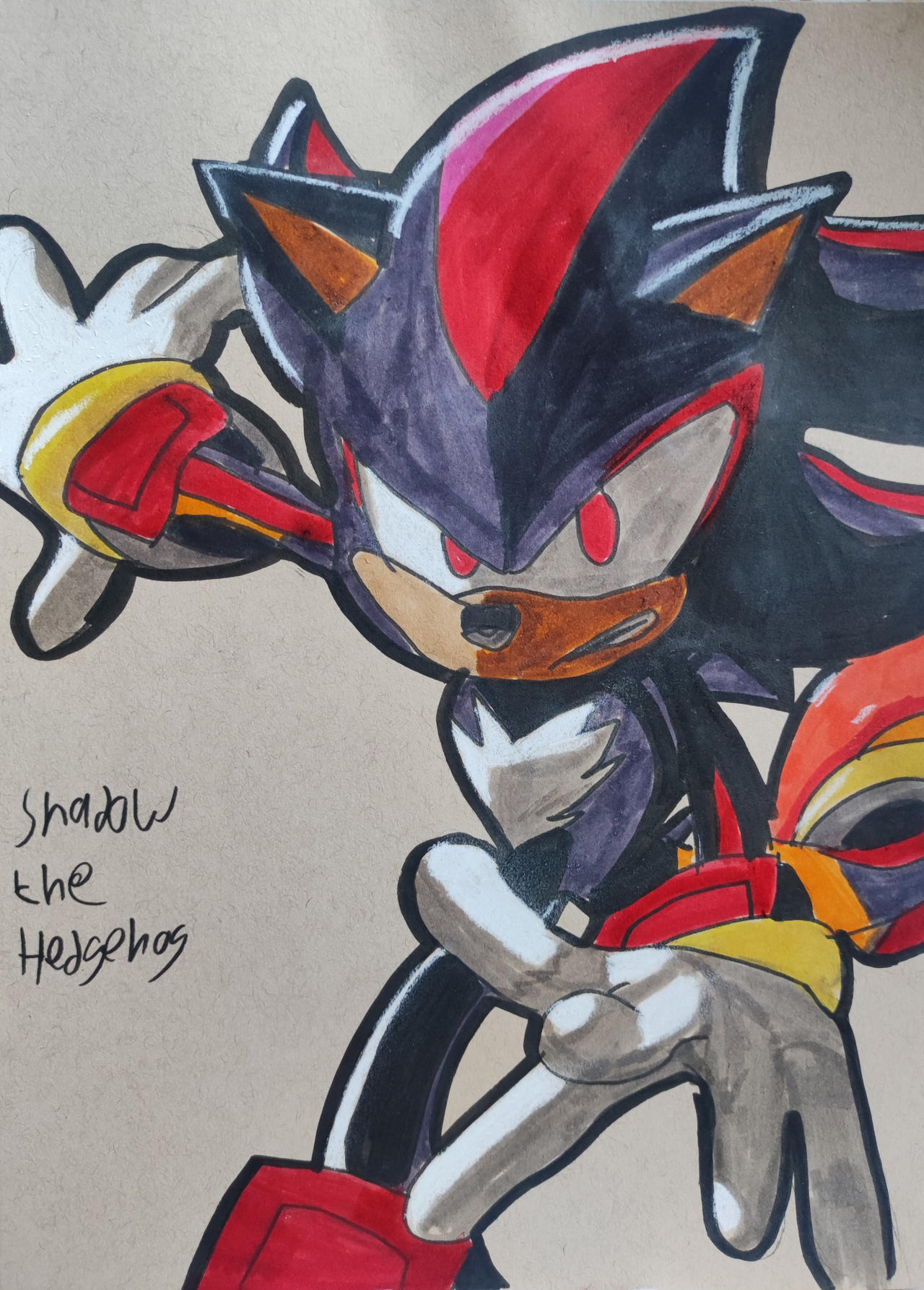 Third Shadow the Hedgehog drawing by MenaceDraws36 on DeviantArt