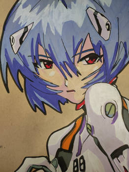 Third Rei Ayanami drawing