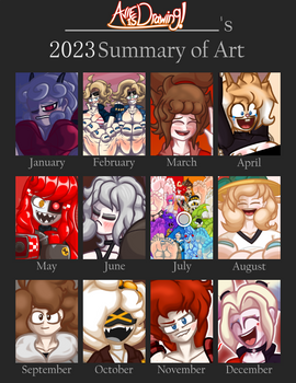AvieIsDrawing's 2023 Art Summary