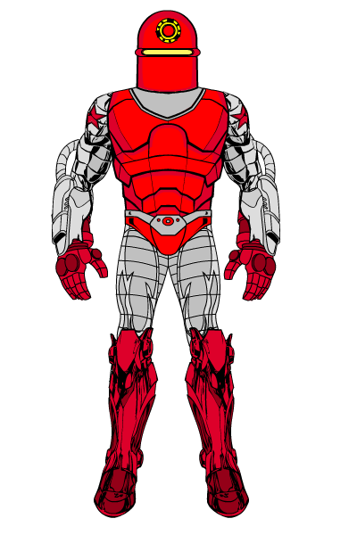 Rocket Red via Hero Machine by Wild-Card-CR on DeviantArt
