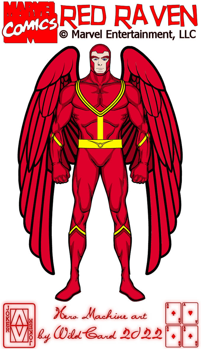 Red Raven (Timely-Marvel Comics) via Hero Machine by Wild-Card-CR on ...