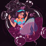 Jasmine in Pink Elephant Bubble Trouble
