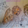 natsu lucy and happy my drawing process part 2