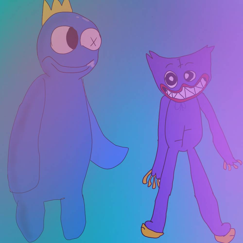 Rainbow friends Blue and Purple by EvushnaCat on DeviantArt