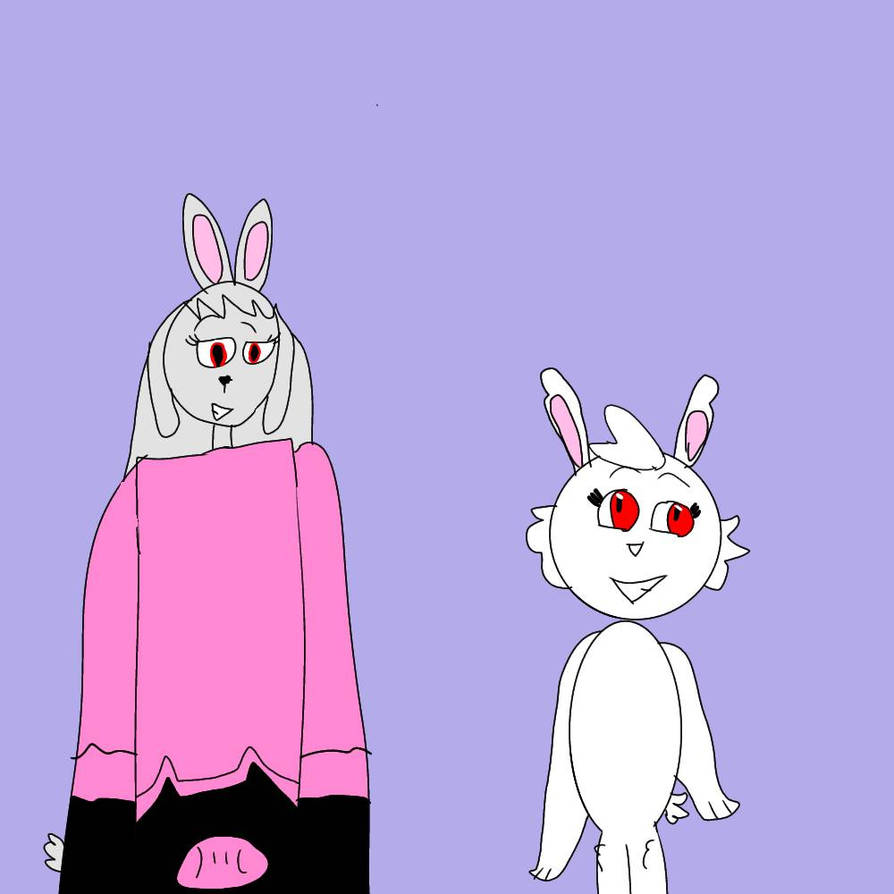 Vanny Pink Rabbit Vanny The bunny and Rebecca The bunny by gametoonsfan11111 on DeviantArt