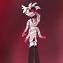 I drew Angel dust form hazbin hotel