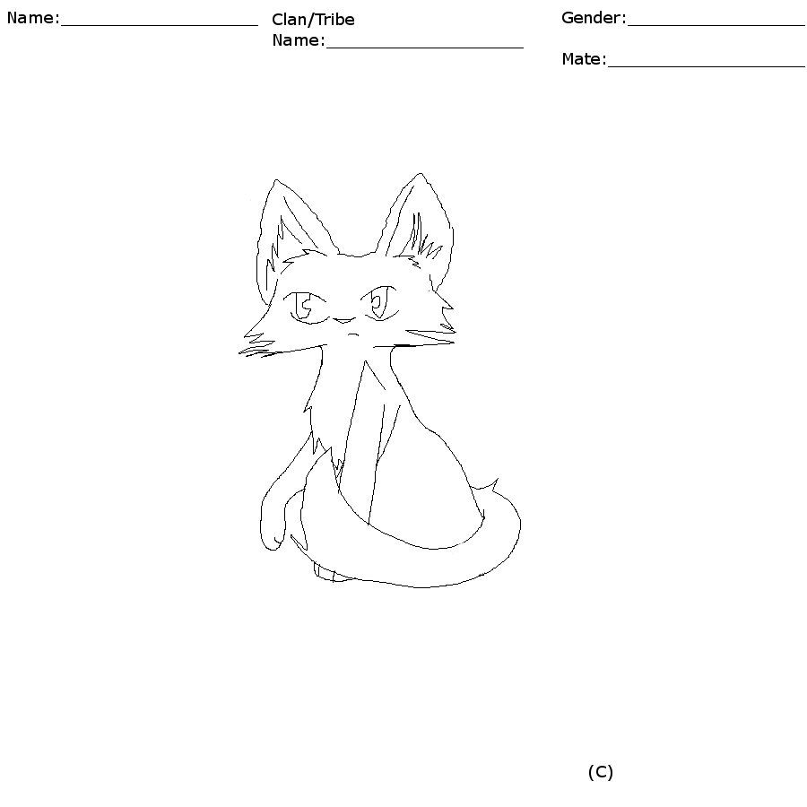Warrior Cat Template by shiningfrost on DeviantArt