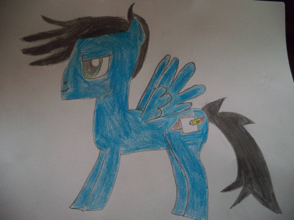 my pony OC (Name:drawing pad)