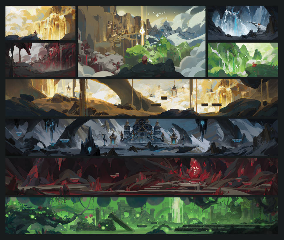 Levels Map of SINERU (Environment Concept art) by BongTuoi on DeviantArt