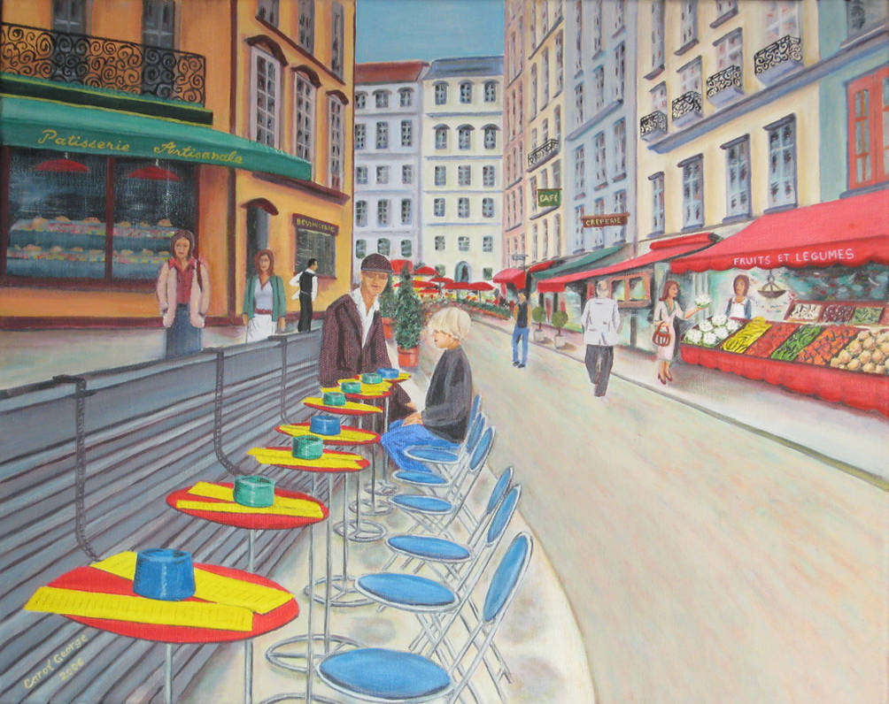 Cafe in Paris at Morning by legers on DeviantArt