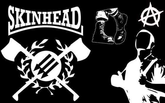 Anarchist Skinhead flag