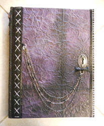 Purple Stitched Sketchbook