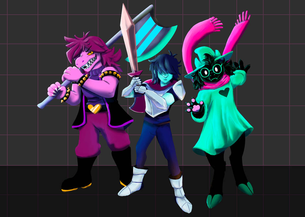 Delta Rune Trio Deltarune Trio! by Pinkajou52 on DeviantArt