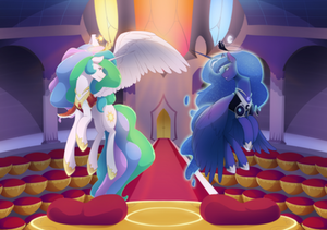 Comm: Celestia and Luna by MylittleSheepy