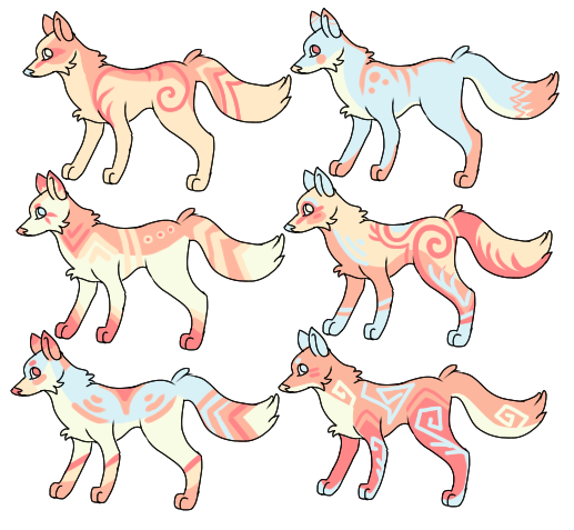 {OPEN} CHEAP Pallette Fox/Canine Adoptables