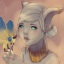 A draenei and her moth