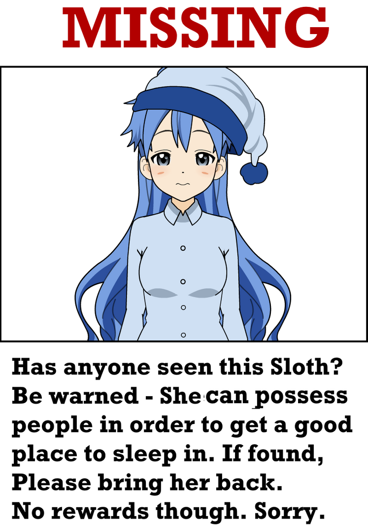 Missing Sloth by Rubysaur7 on DeviantArt