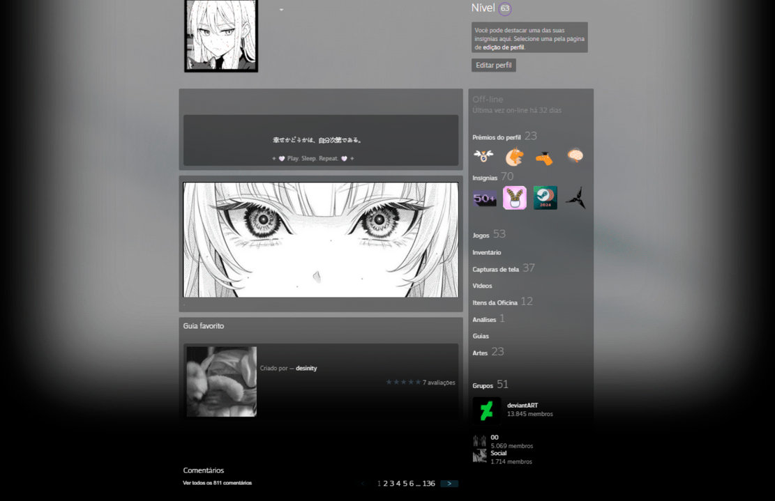 Steam Featured Artwork | Anime Manga Girl by lostyarts on DeviantArt