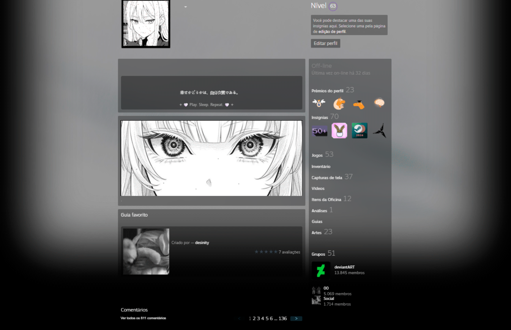 Steam Featured Artwork | Anime Manga Girl by lostyarts on DeviantArt