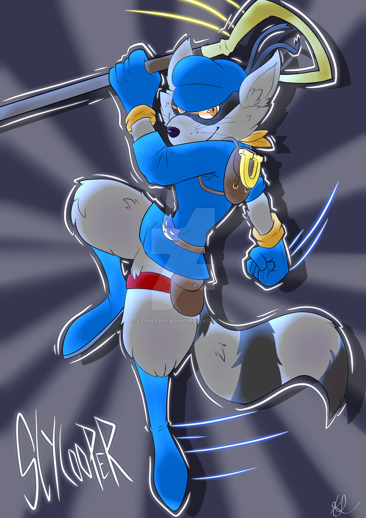 Sly Layd Sly Cooper! by AzuresArtbook on DeviantArt