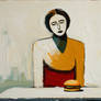 Burger. Canvas, oil... AI