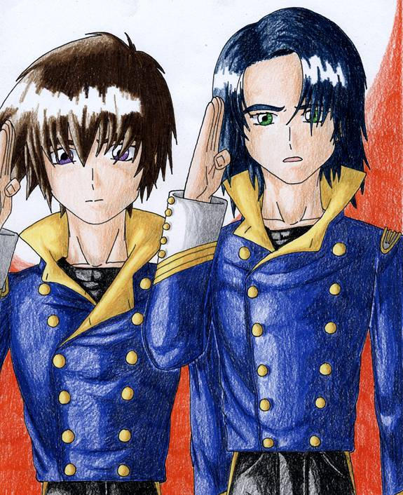 Athrun and Kira by LordCavendish on DeviantArt