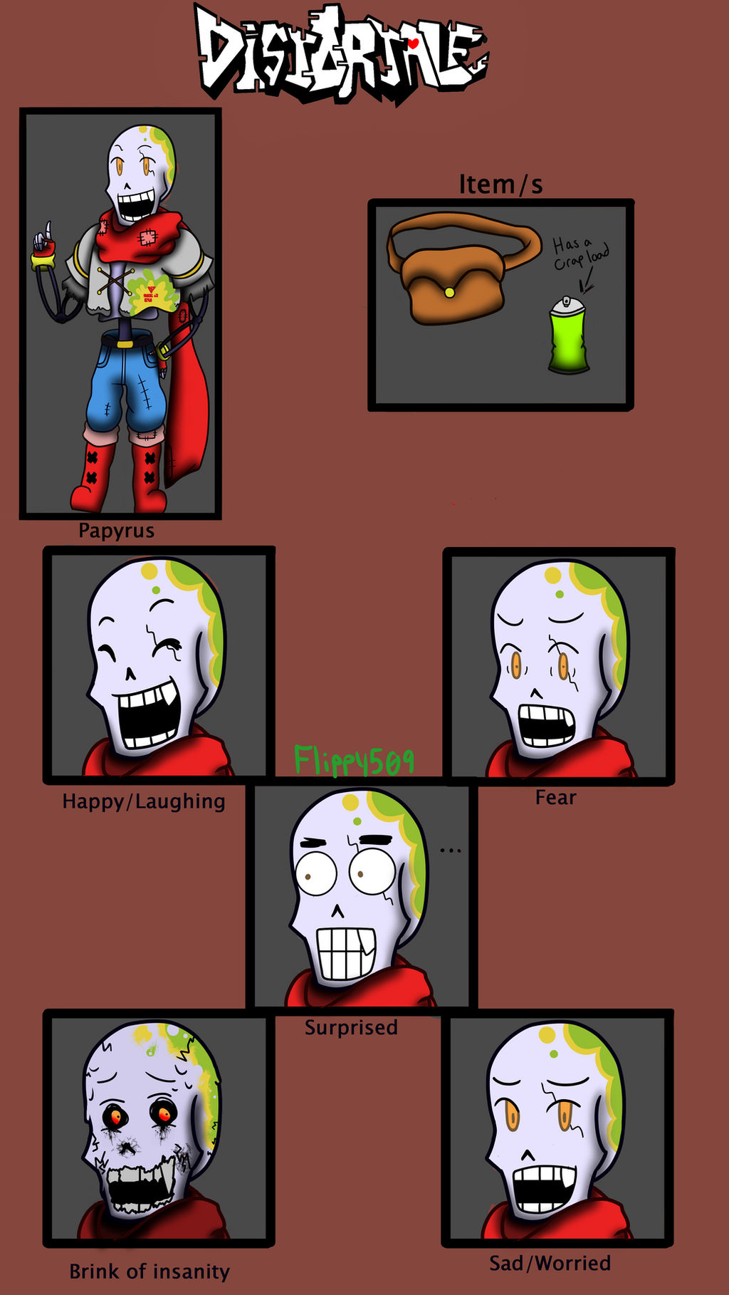 Distressed Papyrus Distortale Papyrus Reference by flippy509 on DeviantArt