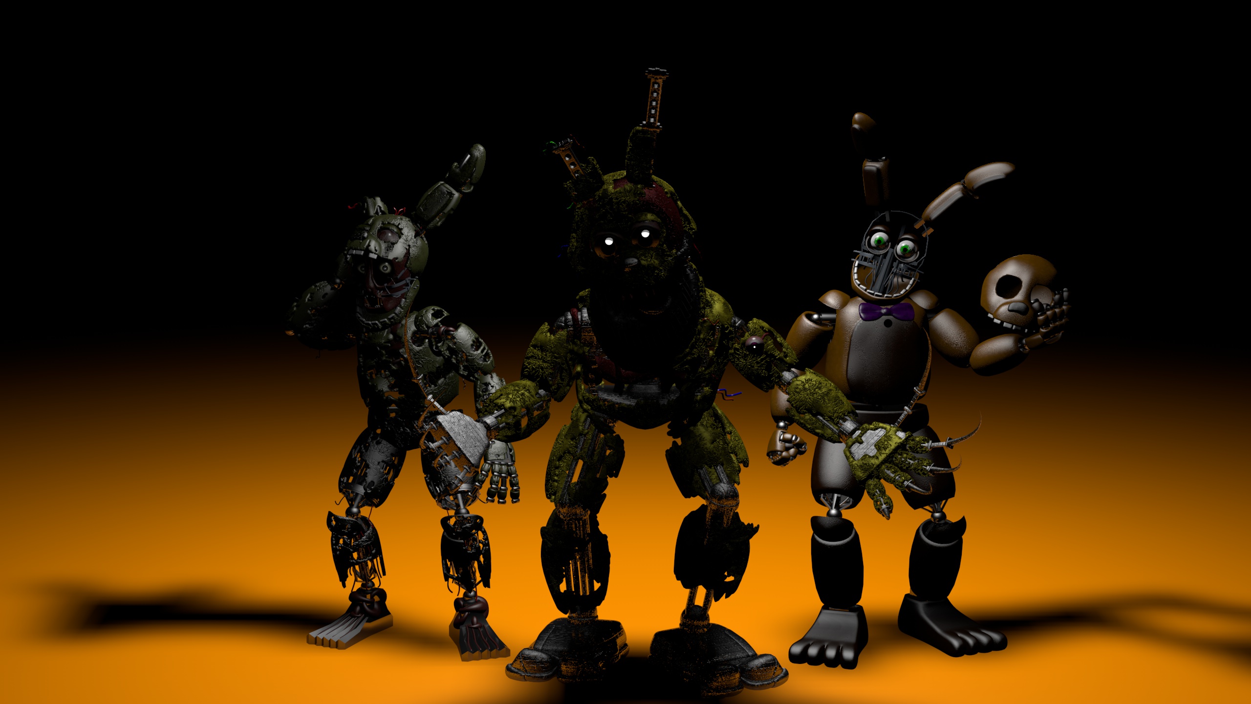 FNaF C4D  FNaF 4 Nightmares by BrussPictures on DeviantArt