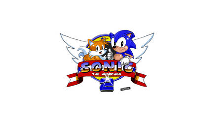Sonic 2 Title Screen Sketch High resolution colour