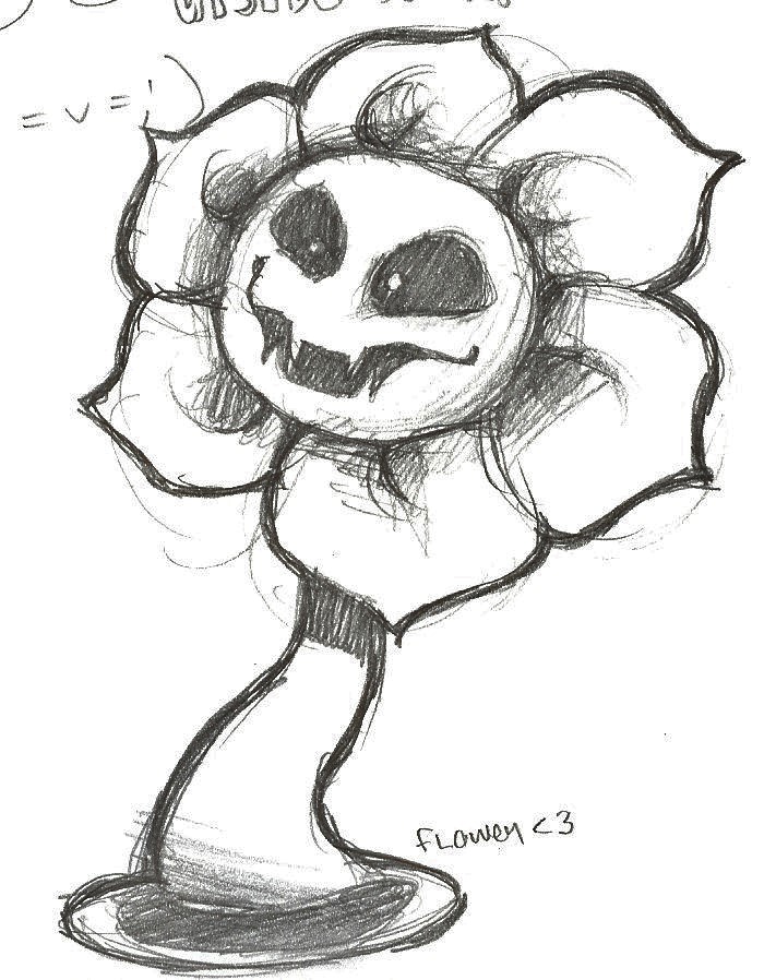 How to Draw Flowey  Undertale 