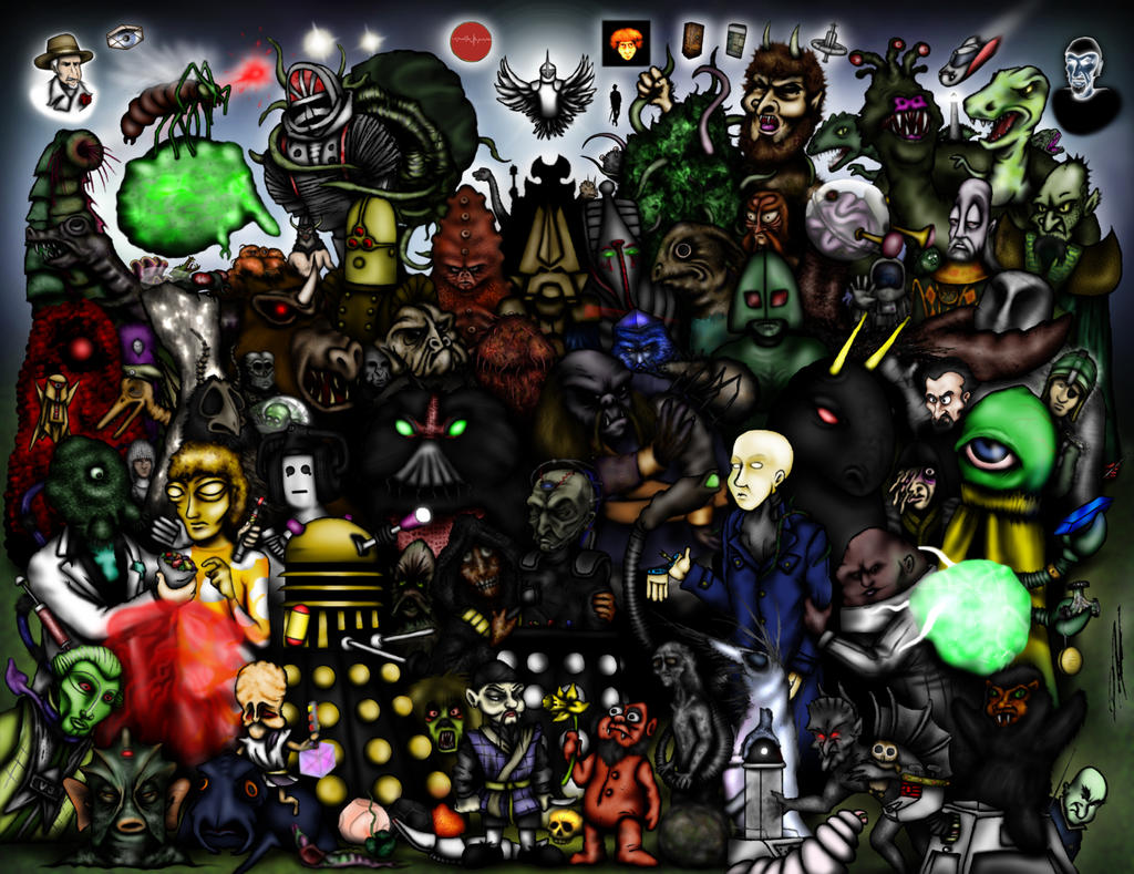 Every Doctor Who Creature - Part 2 - The 1970s by ApocalypseCartoons