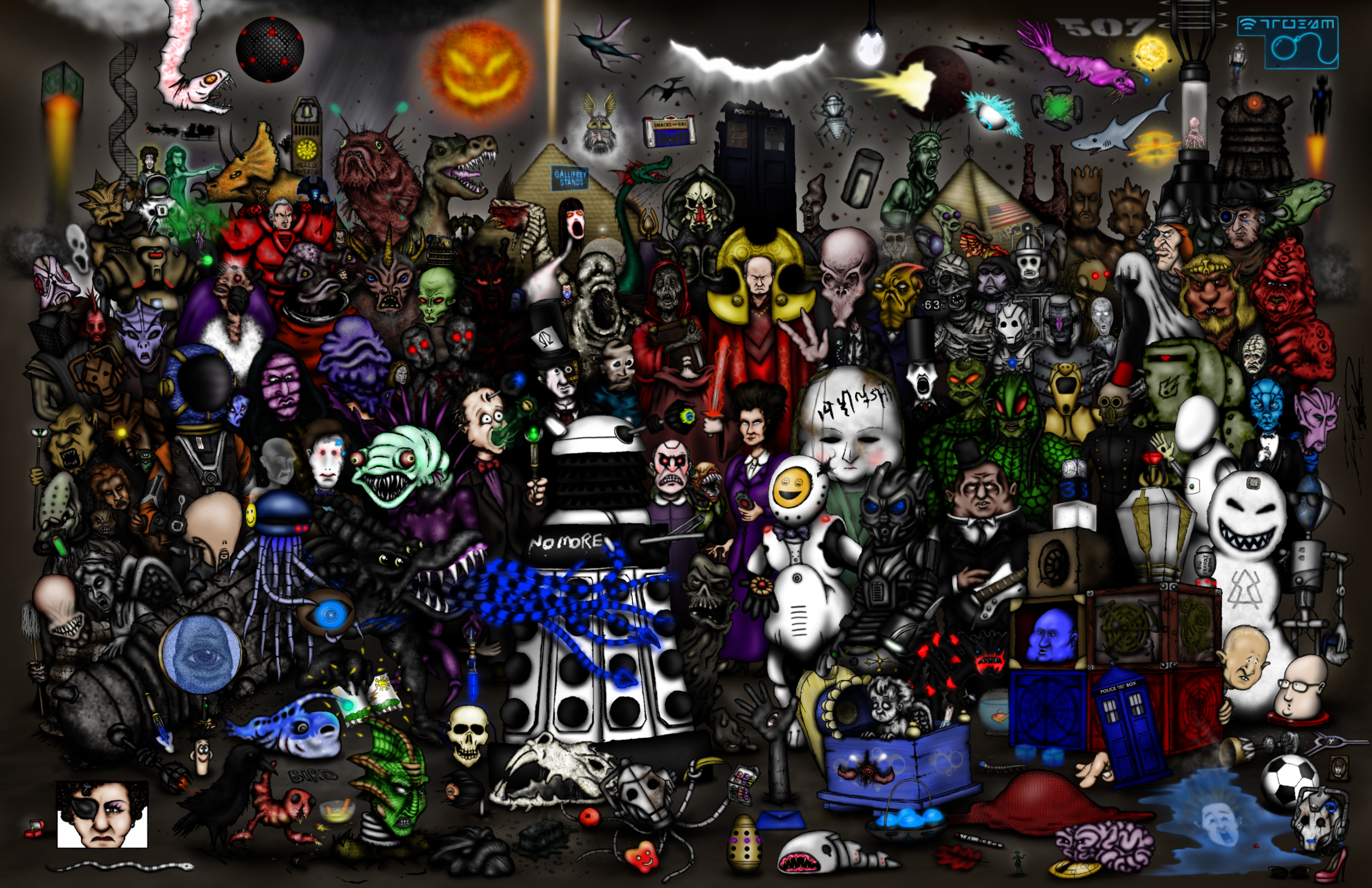 Every Doctor Who Creature - Part 5 - Moffat's Era by ApocalypseCartoons