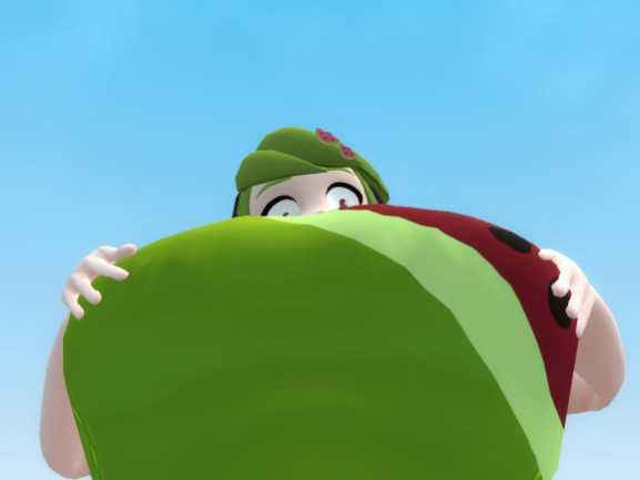 Deviantart Inflation Half Melony breast inflation angle 3 by BlueberryFro on DeviantArt