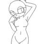 Base: female sonic pose