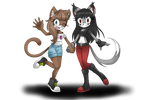 Miia and Debs: art trade by debsie911