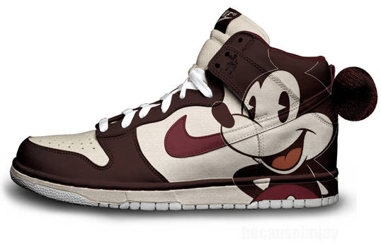 Vintage Mickey Nike Dunks