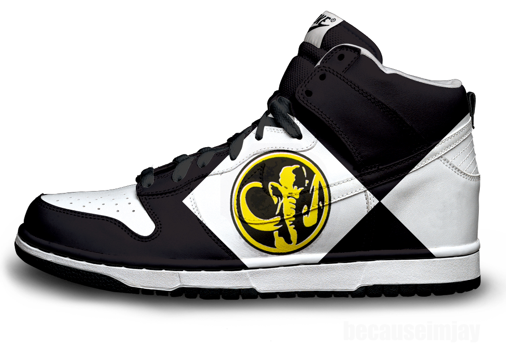 Black Power Ranger Nike Dunks