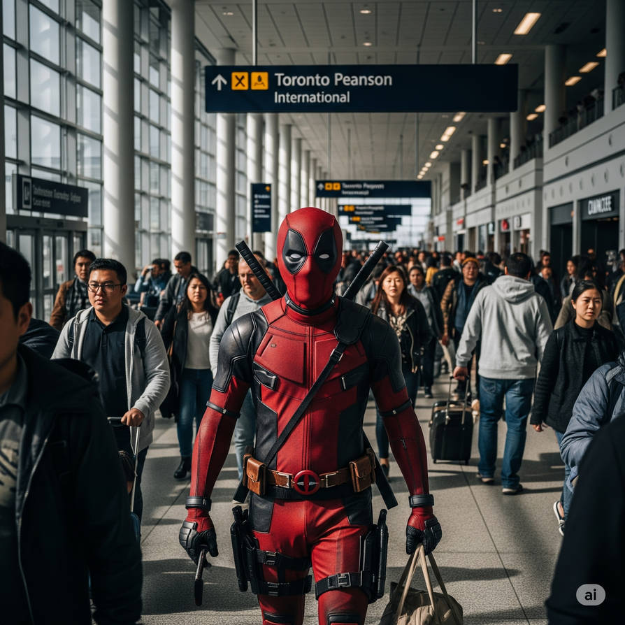 Deadpool at Toronto Airport by megalodon-1 on DeviantArt