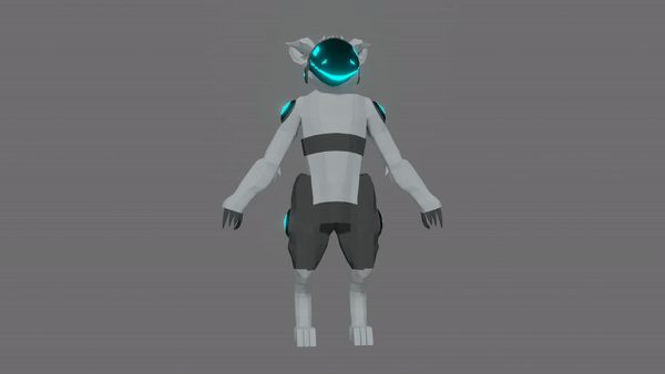 Protogen Run Animation 3D Protogen by Darksupersonic1603 on DeviantArt