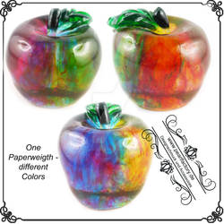 resin, paperweight, briefbeschwerer, apple, apfel