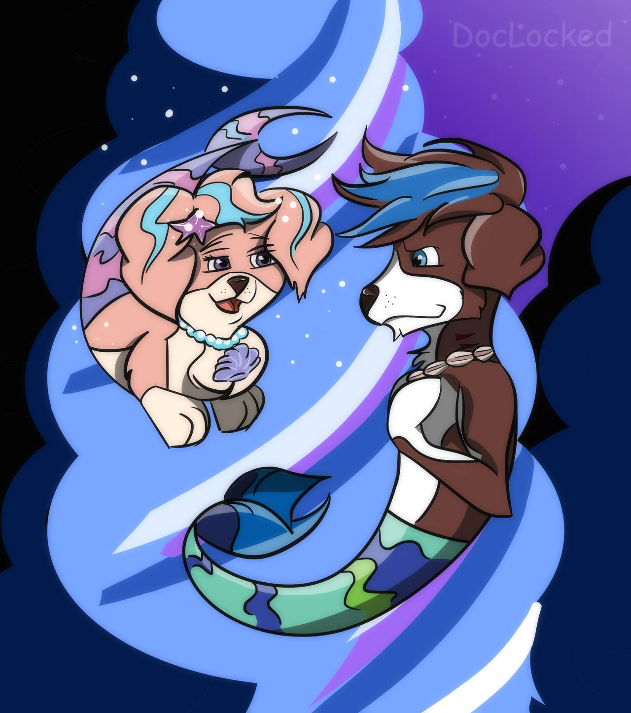 Merpups - Coral And Moby by DocLocked on DeviantArt