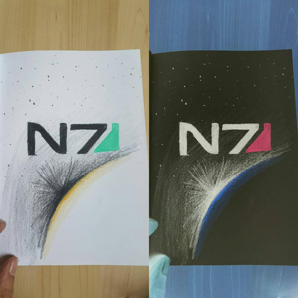 Mass Effect Negative Drawing by Batnet on DeviantArt