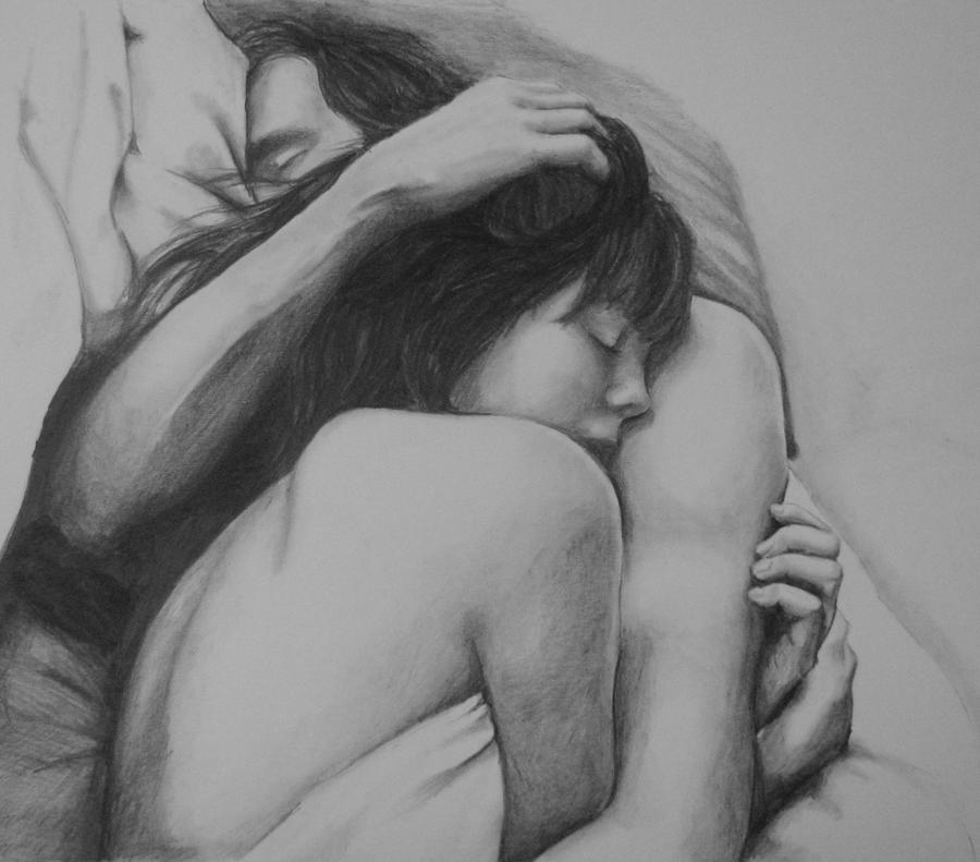 Поцеловать человека во сне. Объятия рисунок. Страстные рисунки. Страсть рисунок карандашом. Объятия влюбленных.