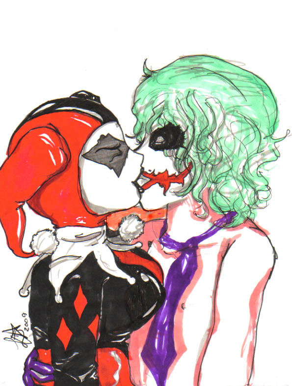 Joker+Harley Quinn -Kiss- by Lexy-Bear13 on DeviantArt Joker+Harley Quinn -Kiss- by Lexy-Bear13 on DeviantArt