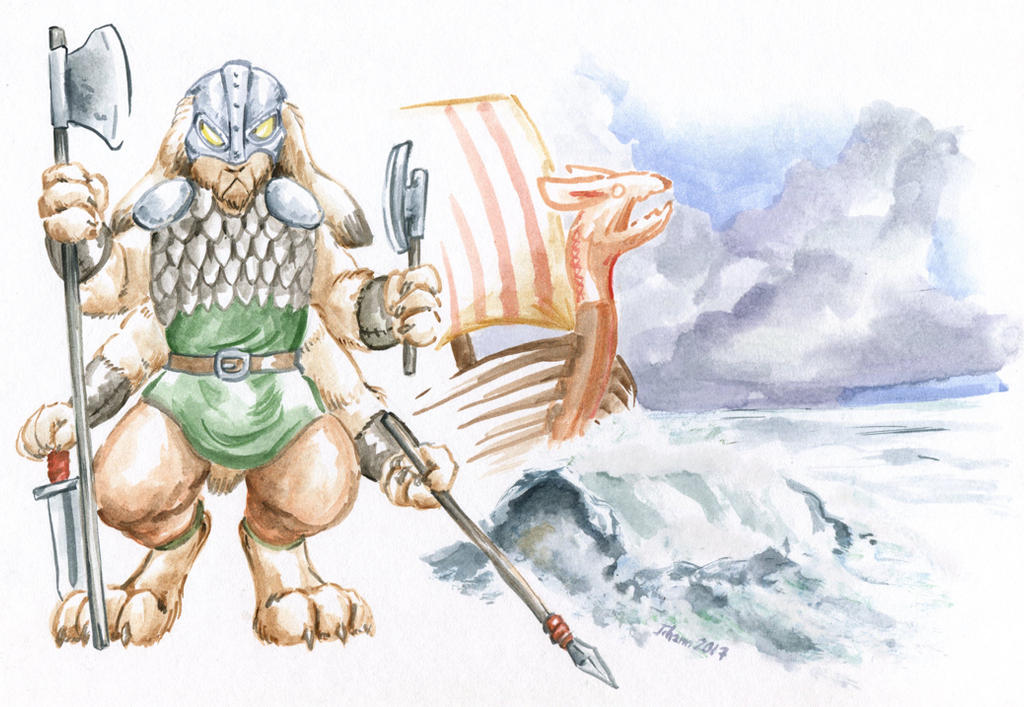 Viking Bunny by Cervelet on DeviantArt