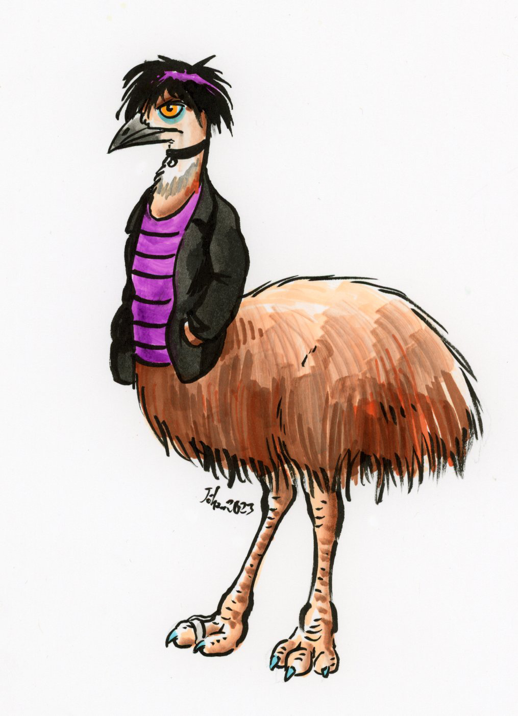 Emo Emu by Cervelet on DeviantArt