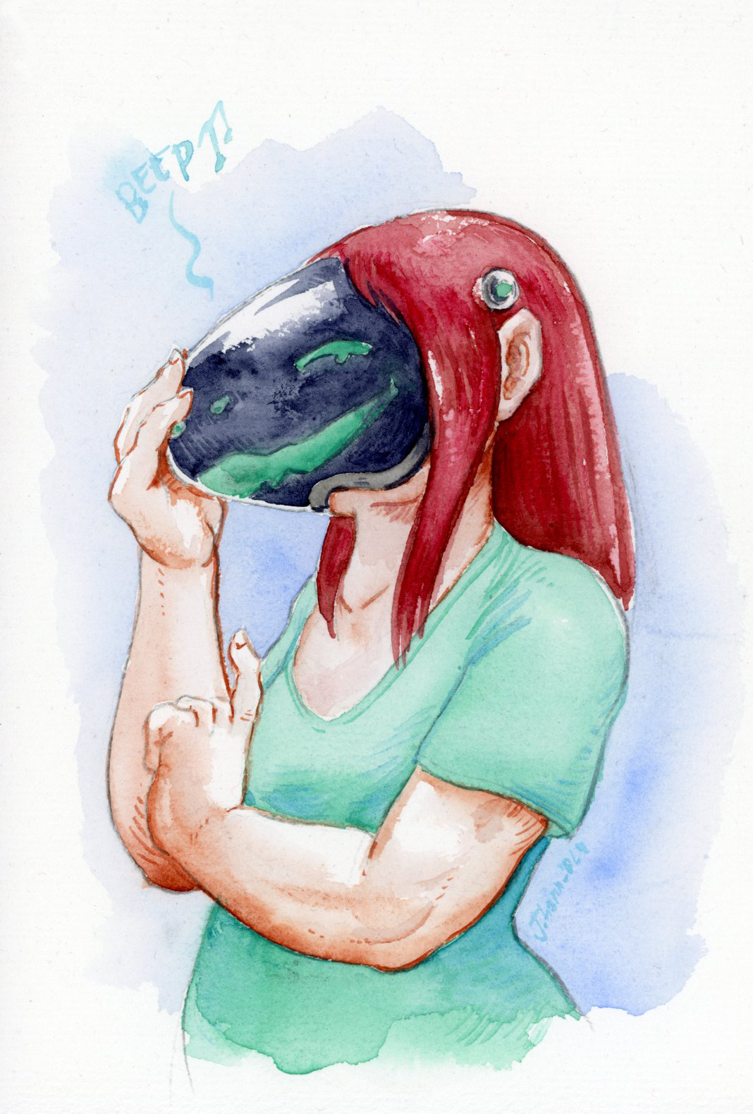 Human protogen by Cervelet on DeviantArt